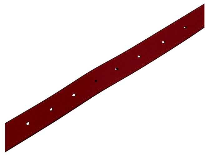 Gucci GG Marmont Ledergürtel mit Double G Schnalle Rot - Ansicht 5