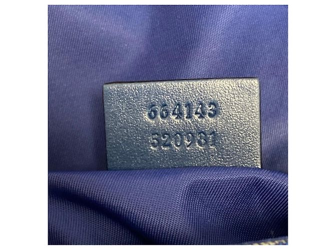 Borsa a tracolla geometrica Double G per bambini Gucci Blu navy - vista 14
