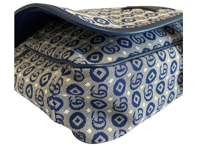 Borsa a tracolla geometrica Double G per bambini Gucci Blu navy - vista 9