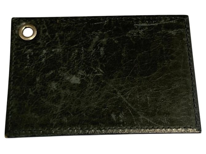 Borsa a tracolla in pelle Balenciaga Giant Hip Cachi - vista 11