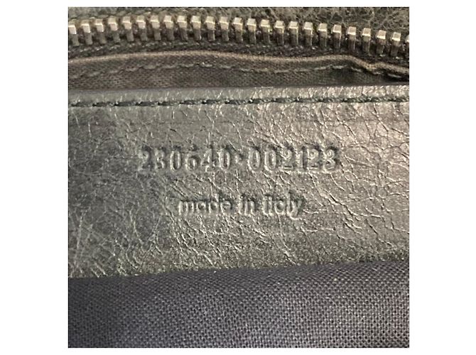 Borsa a tracolla in pelle Balenciaga Giant Hip Cachi - vista 15