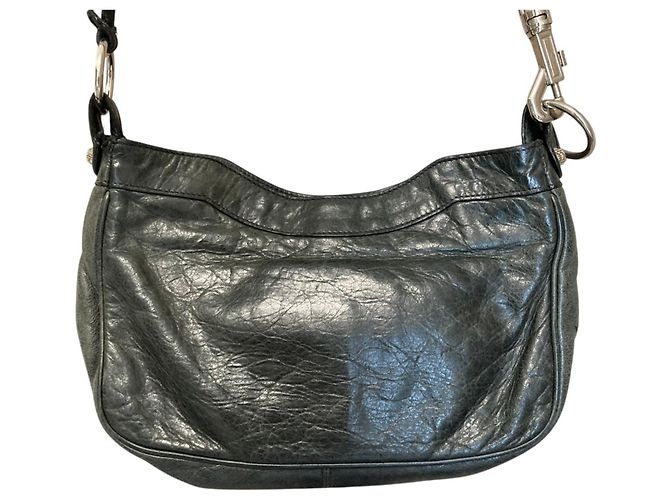 Borsa a tracolla in pelle Balenciaga Giant Hip Cachi - vista 4