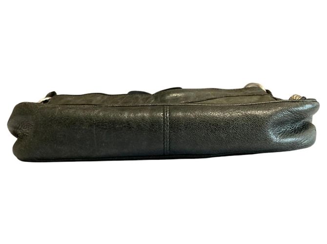 Borsa a tracolla in pelle Balenciaga Giant Hip Cachi - vista 7