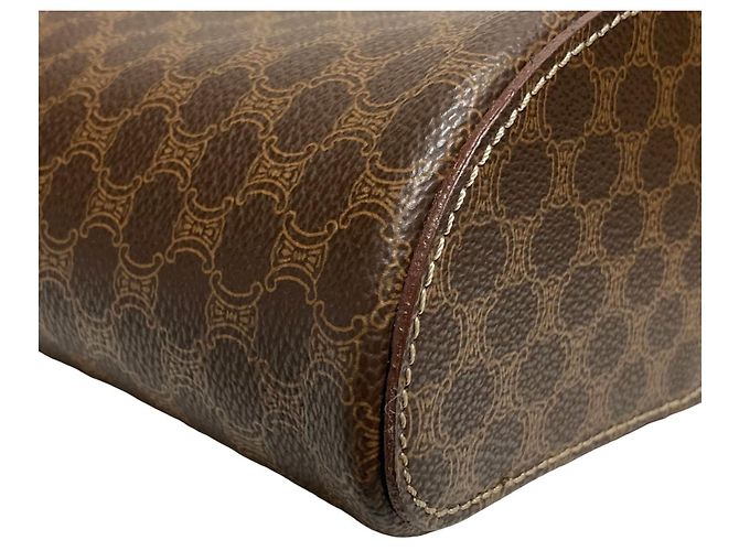 Céline Celine Leather Macadam Vanity Bag Braun - Ansicht 16