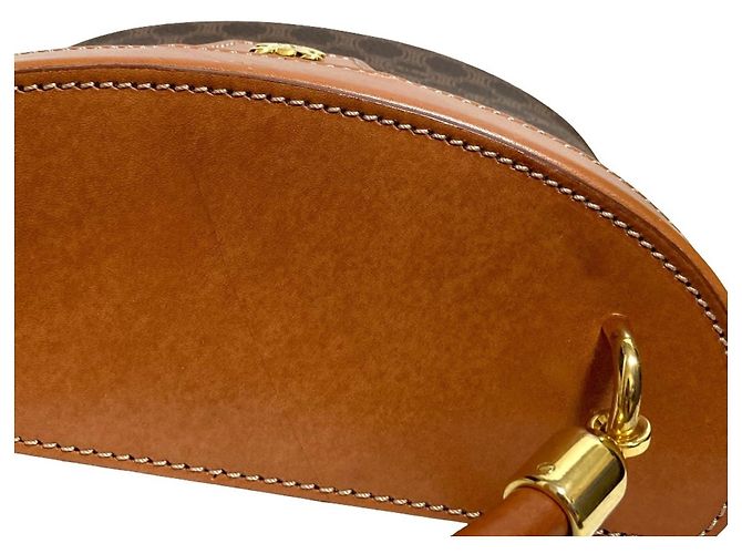 Céline Celine Leather Macadam Vanity Bag Braun - Ansicht 17