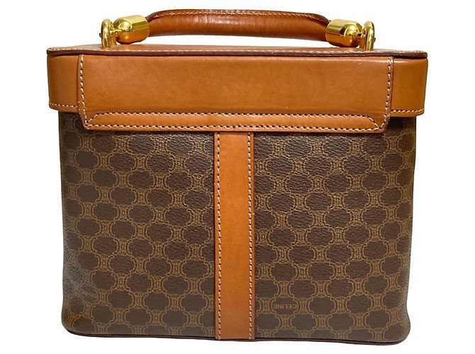 Céline Celine Leather Macadam Vanity Bag Braun - Ansicht 2