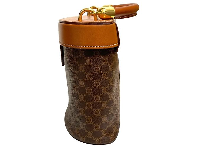 Céline Celine Leather Macadam Vanity Bag Braun - Ansicht 3