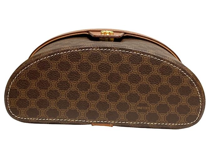 Céline Celine Leather Macadam Vanity Bag Braun - Ansicht 5