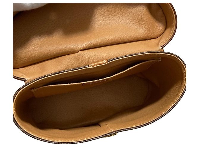 Céline Celine Leather Macadam Vanity Bag Braun - Ansicht 6