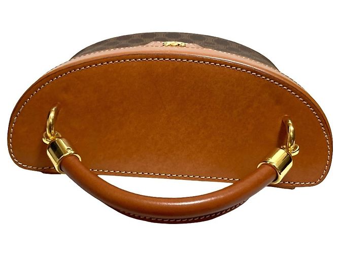 Céline Celine Leather Macadam Vanity Bag Braun - Ansicht 9