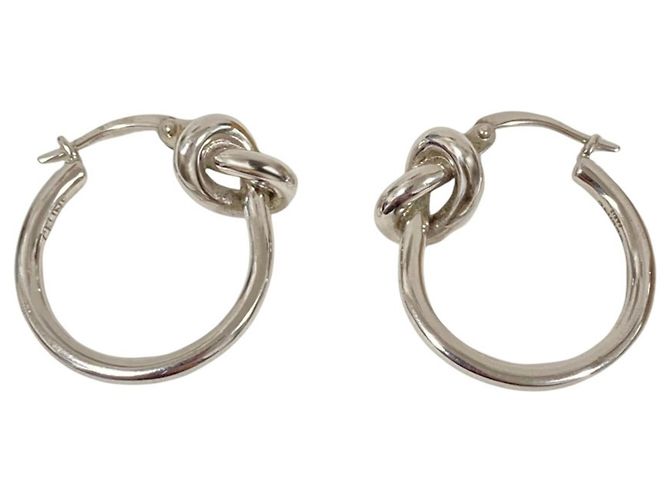 Céline Pendientes de botón Celine Silver Knot Plata - vista 2