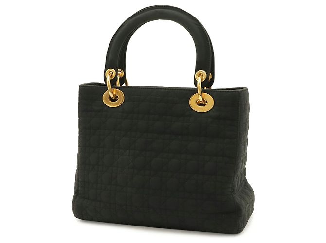 Christian Dior Lady Cannage Medium Handtasche Tote Bag Schwarz - Ansicht 3