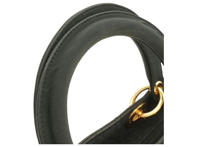 Christian Dior Lady Cannage Medium Handtasche Tote Bag Schwarz - Ansicht 6