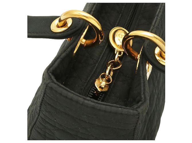 Christian Dior Lady Cannage Medium Handtasche Tote Bag Schwarz - Ansicht 7