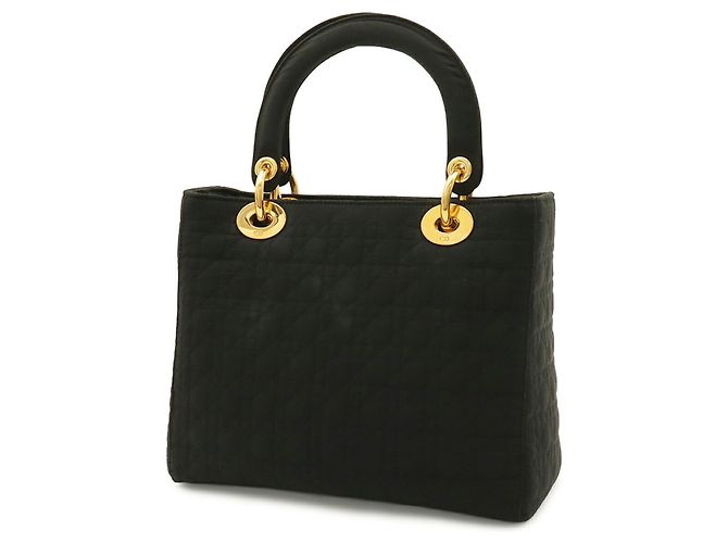 Borsa Christian Dior Lady Cannage Medium Nero - vista 3