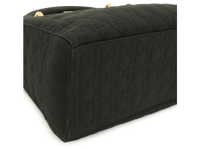 Borsa Christian Dior Lady Cannage Medium Nero - vista 4