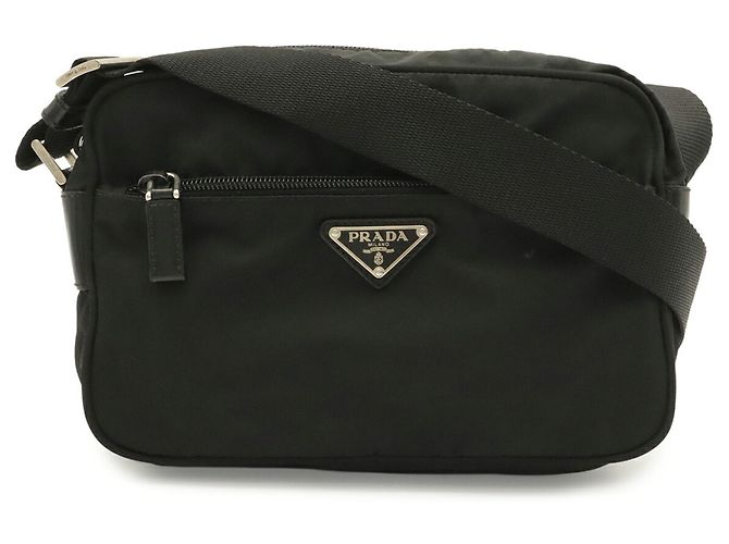 Prada Triangle Schultertasche in Black Schwarz - Ansicht 2