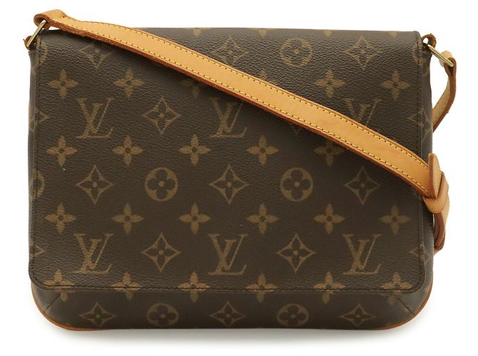 Borsa a tracolla Louis Vuitton Monogram Musette Tango Marrone - vista 2