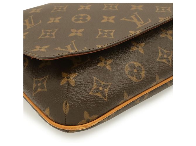 Borsa a tracolla Louis Vuitton Monogram Musette Tango Marrone - vista 4