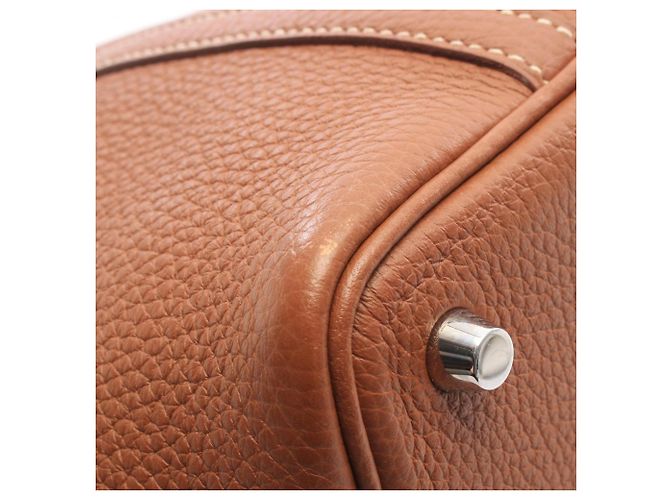 Hermès Borsa Hermes Picotin Lock Eclat PM Marrone Bianco - vista 6