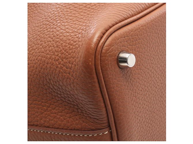 Hermès Borsa Hermes Picotin Lock Eclat PM Marrone Bianco - vista 7