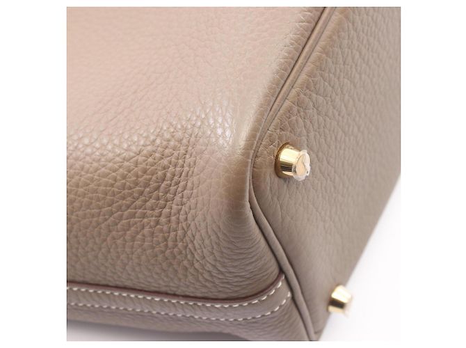 Hermès Borsa Hermes Picotin Lock PM Marrone - vista 6