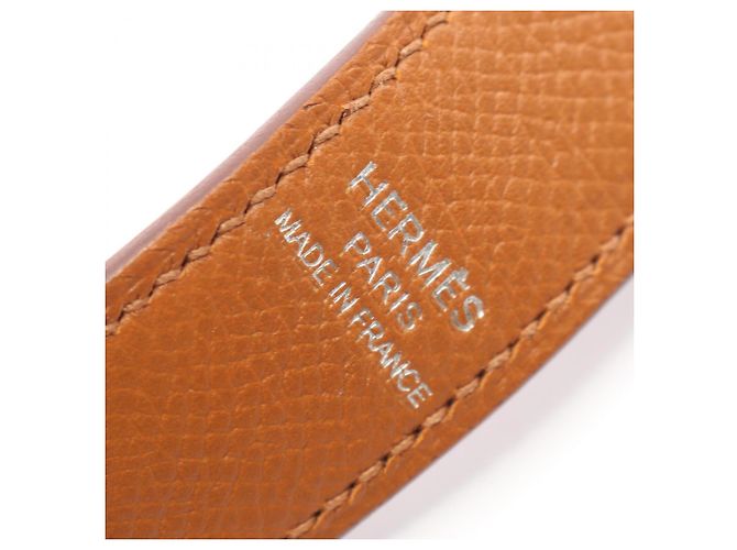Hermès Hermes Bandoulière Tressage de Cuir Shoulder Strap Marron - vue 4
