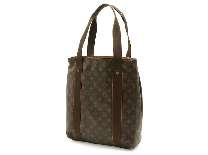 Borsa Tote Cabas Bobour Monogram Louis Vuitton Marrone - vista 3