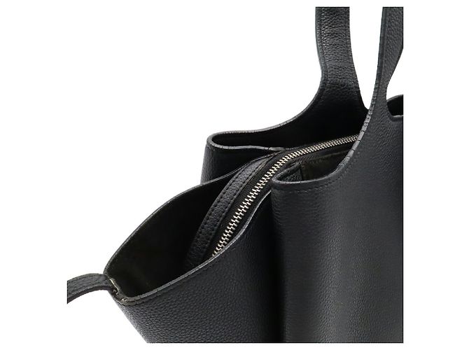 Céline Borsa Tote Medium Trifold Celine in pelle nera Nero - vista 9