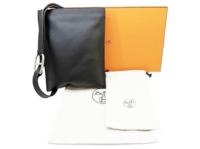Hermès Borsa Sling Hermes Possam Plus Swift Black Nero - vista 13
