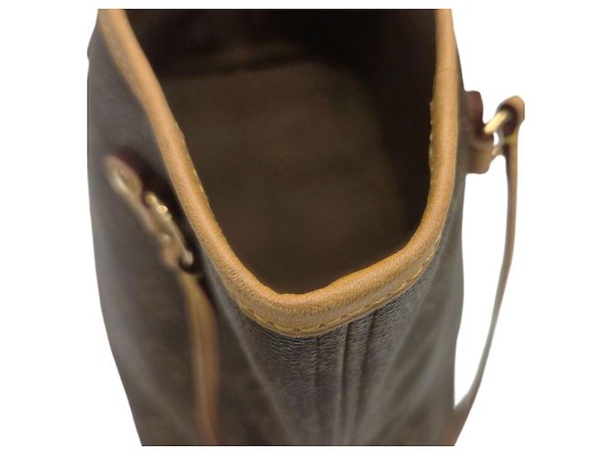 Louis Vuitton Monogram Neverfull MM Tote Bag Brown - view 10