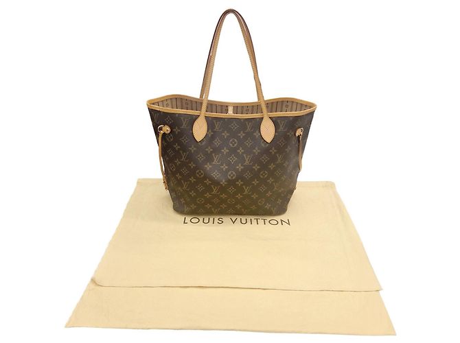 Louis Vuitton Monogram Neverfull MM Tote Bag Brown - view 14