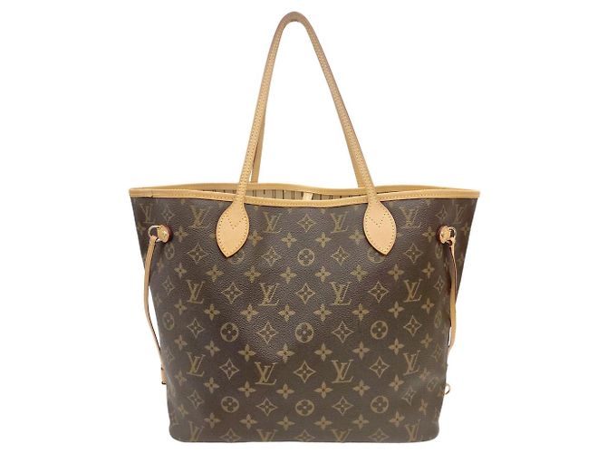 Louis Vuitton Monogram Neverfull MM Tote Bag Brown - view 2
