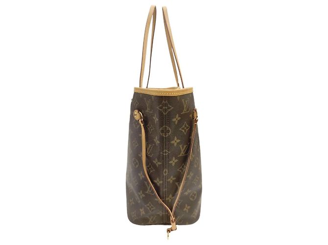 Louis Vuitton Monogram Neverfull MM Tote Bag Brown - view 4