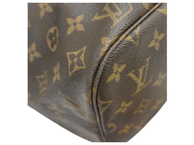 Louis Vuitton Monogram Neverfull MM Tote Bag Brown - view 6