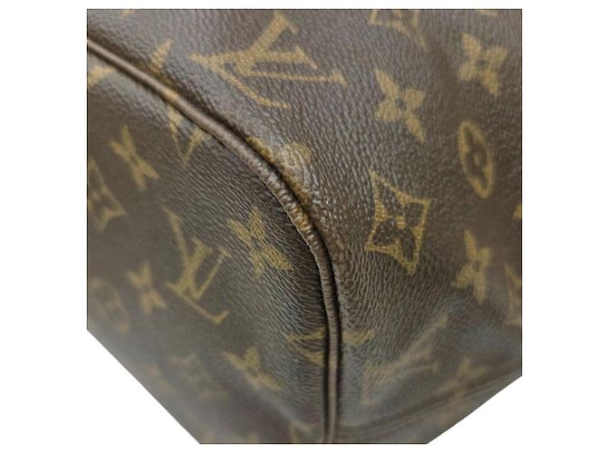 Louis Vuitton Monogram Neverfull MM Tote Bag Brown - view 7