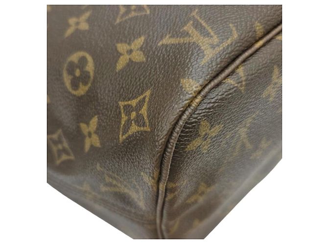 Louis Vuitton Monogram Neverfull MM Tote Bag Brown - view 8