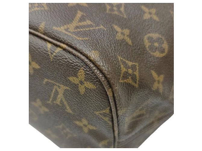 Louis Vuitton Monogram Neverfull MM Tote Bag Brown - view 9