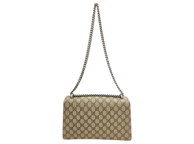 Borsa a tracolla con catena GUCCI Dionysus Rosso Beige - vista 2