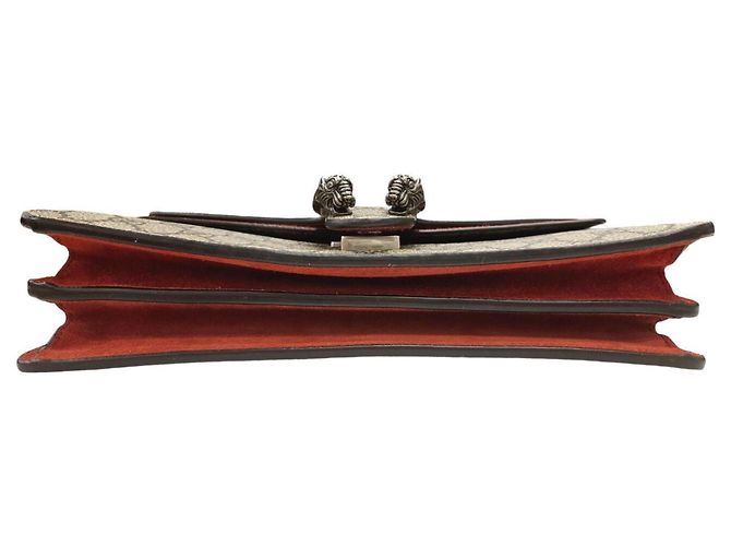 Borsa a tracolla con catena GUCCI Dionysus Rosso Beige - vista 3