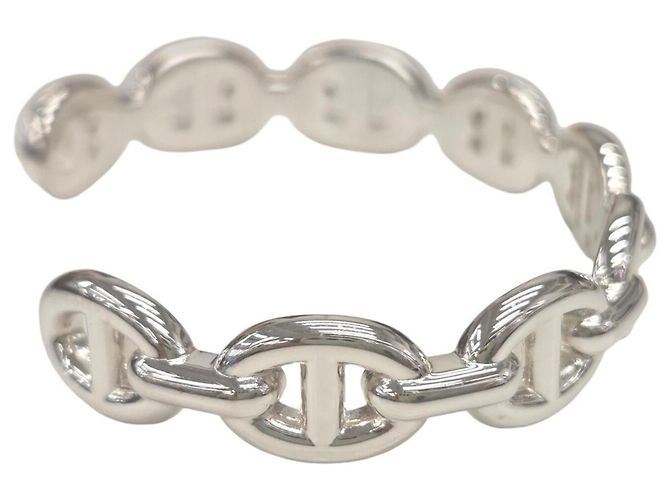 Hermès HERMES Chaine d'Ancre Enchainée Silver Bracelet Silber - Ansicht 5