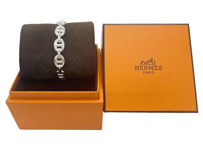Hermès HERMES Chaine d'Ancre Enchainée Silver Bracelet Silber - Ansicht 7