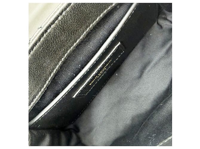 Borsa a tracolla Saint Laurent Nolita Mini in pelle di agnello nera Nero - vista 12