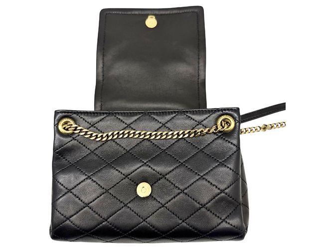 Borsa a tracolla Saint Laurent Nolita Mini in pelle di agnello nera Nero - vista 9