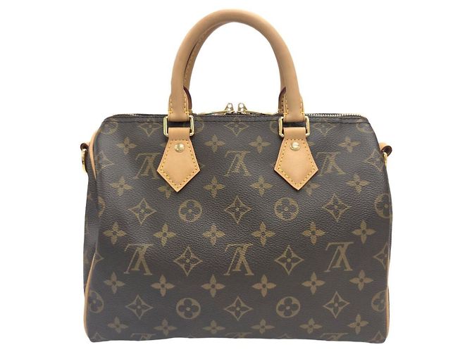 Louis Vuitton Speedy Bandoulière 25 Monogram Boston Bag Marrone - vista 2