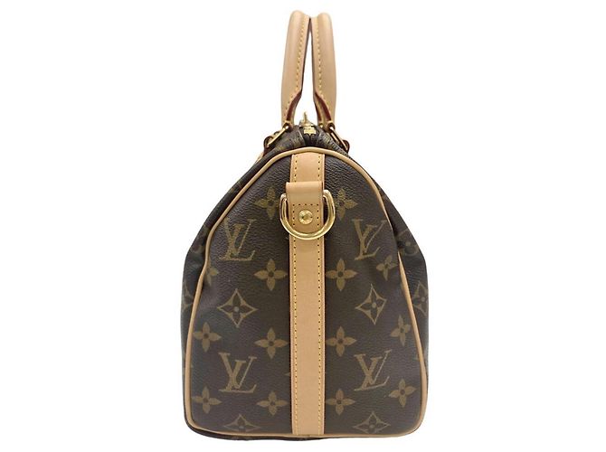 Louis Vuitton Speedy Bandoulière 25 Monogram Boston Bag Marrone - vista 3