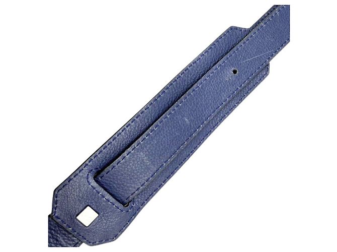 Borsa Puzzle Loewe in pelle blu navy - vista 13