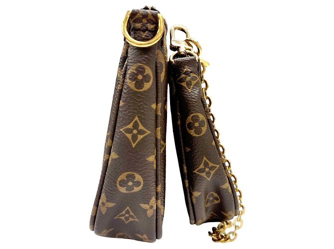 Borsa Louis Vuitton Multi Pochette Accessoires Marrone - vista 4