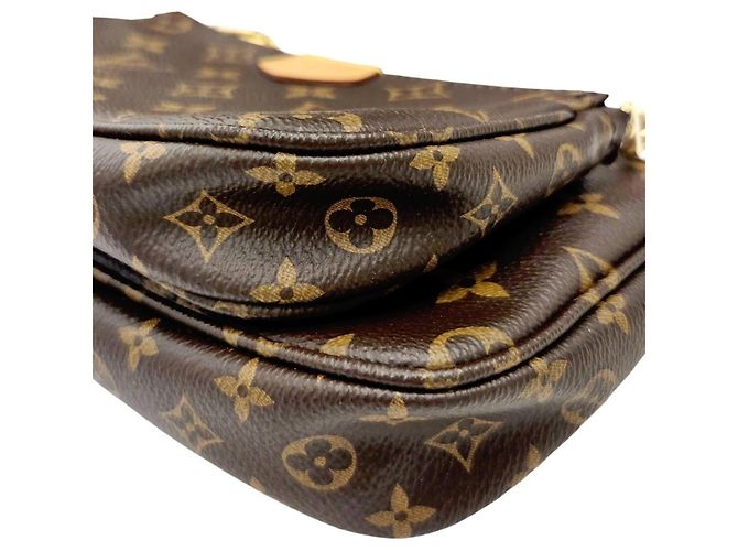 Borsa Louis Vuitton Multi Pochette Accessoires Marrone - vista 8
