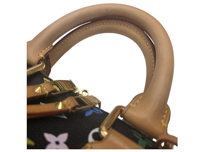 Borsa Louis Vuitton Alma PM Monogram Multicolor Noir Nero Multicolore - vista 10